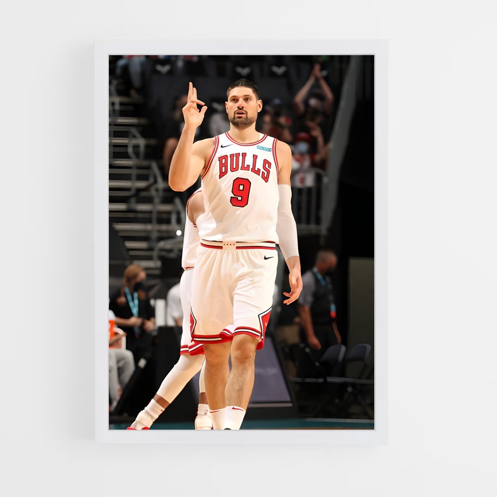 Poster Vucevic en Action – affiche Basketball (vue 3)